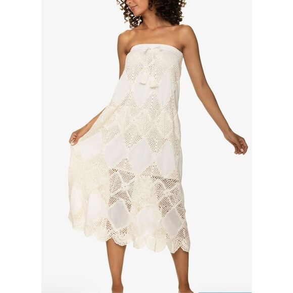 Helen Jon Scallop Crochet Maxi Skirt/Bandeau Dress - Picture 4 of 11